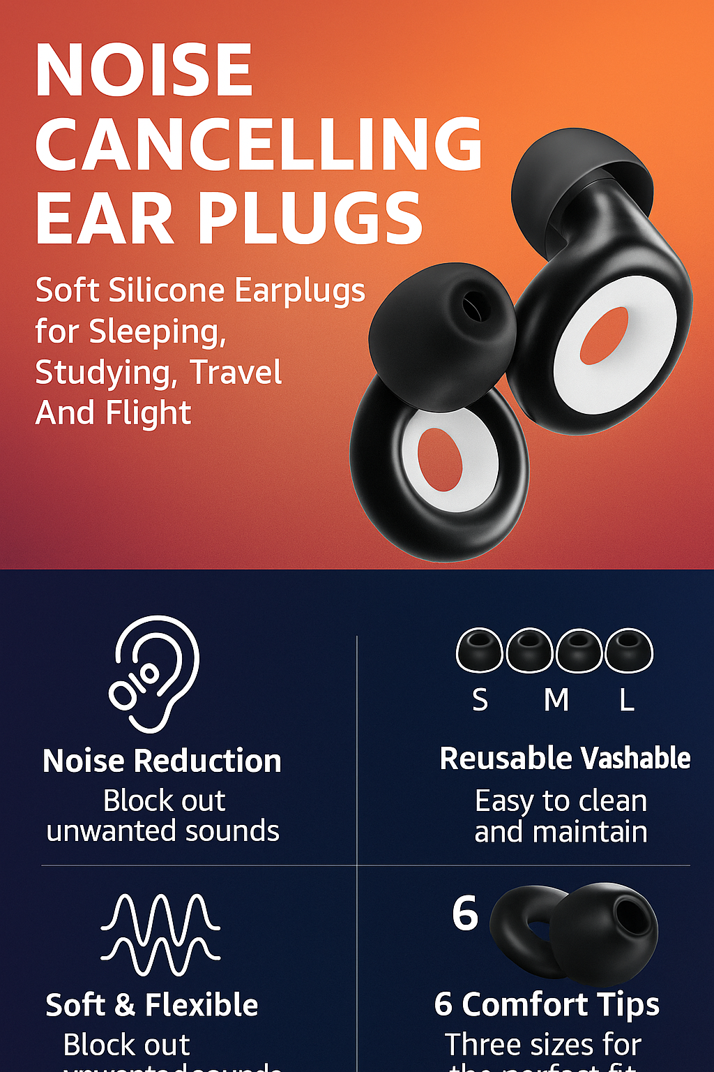 NoirSleep® Earplugs
